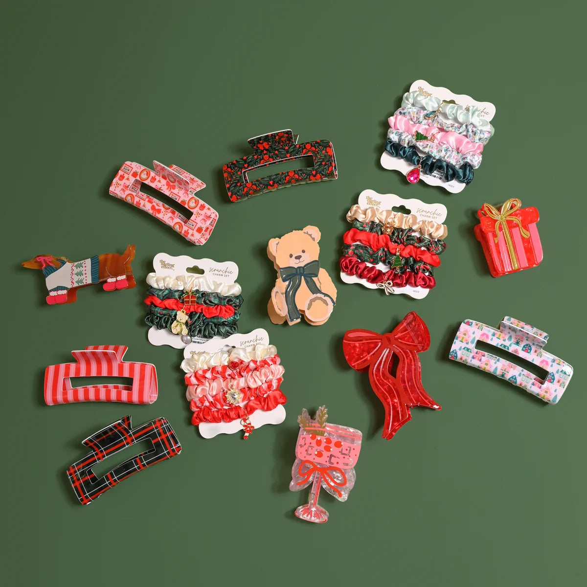 A Merry Moment Scrunchie Charm Set