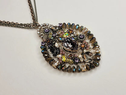 Handmade Fancy Pendent 3 Layered Chain Necklace