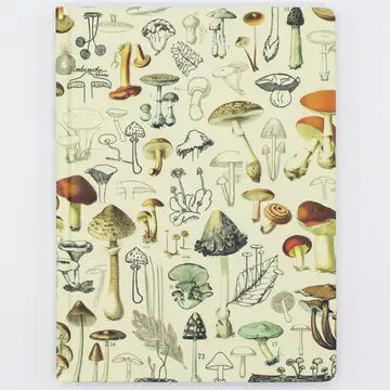 Hardcover Notebook-Mushrooms-Lined/Grid