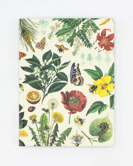 Hardcover Notebook-Pollinators-Lined/Grid