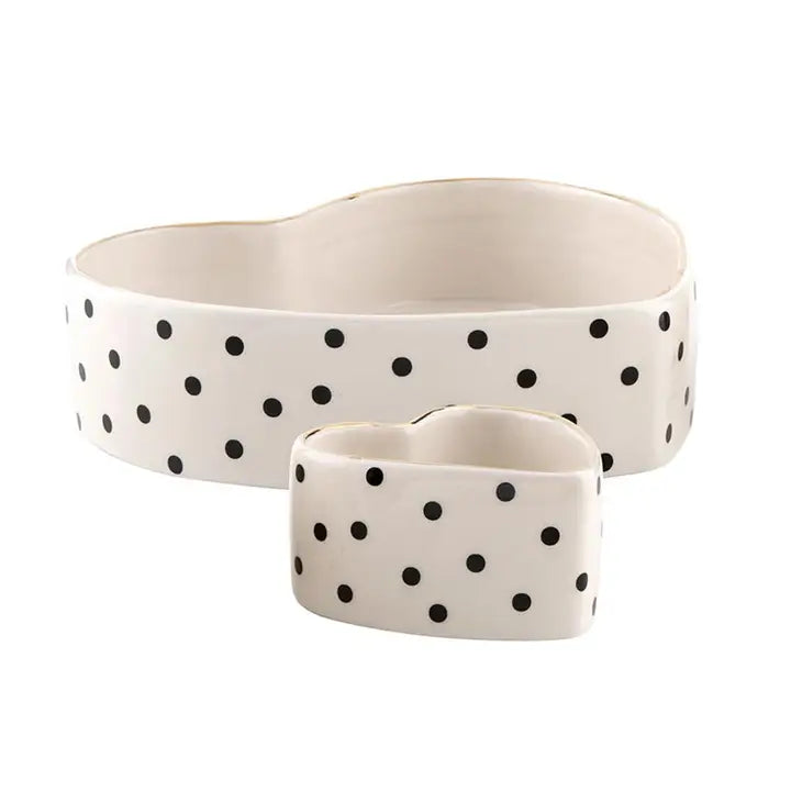 Ceramic Heart Tray + Heart Dish
