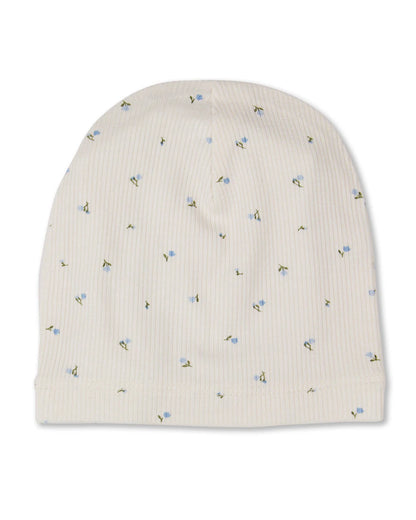 Baby "Sprigs Have Sprung" Mini-Ribbed Rayon-Blend Beanie