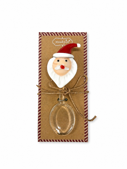 Cucharas de vidrio navideñas