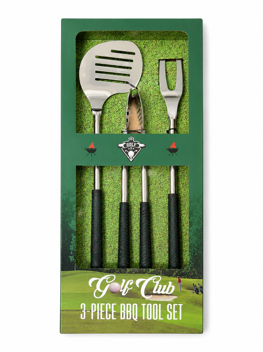 3 PC BBQ Tool Set-Golf Themed