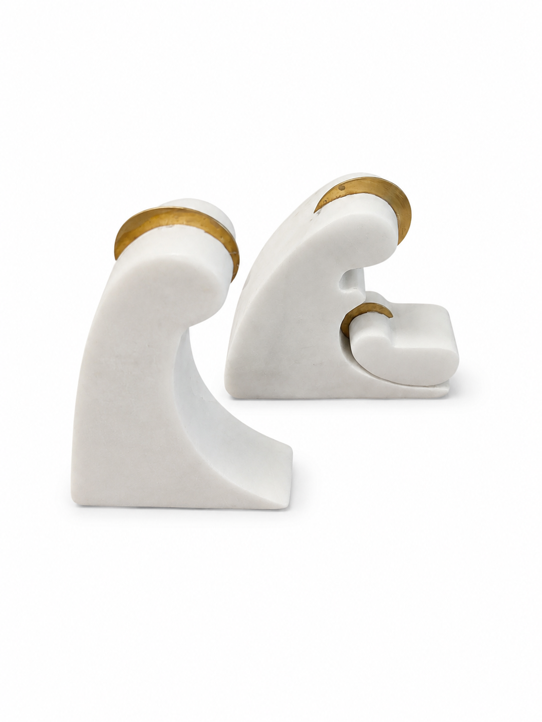Gold Marble Nativity- 2 pcs