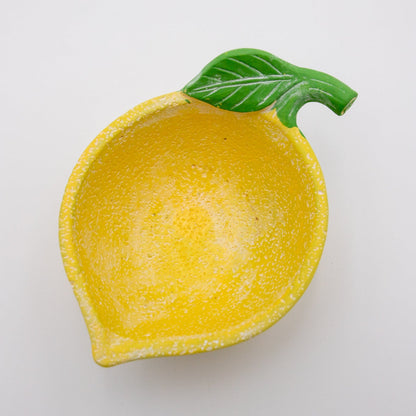 Bowl Lemon Cement Yellow & Green