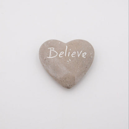 Hearts Cement Grey - Hope, Dream and Believe