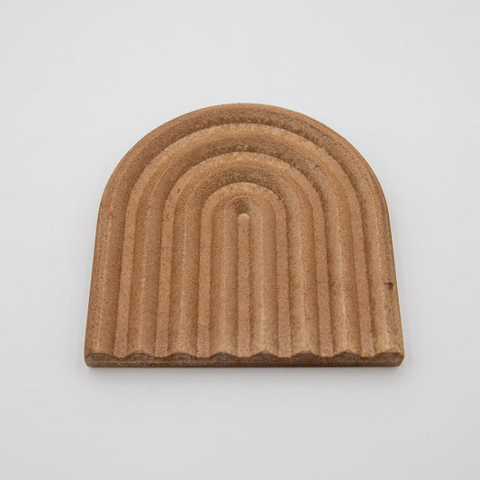 Vito Wood Rainbow Coaster Brown