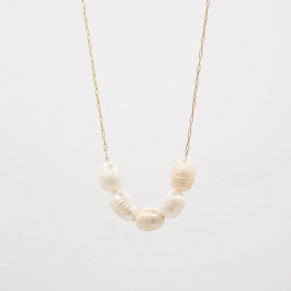 Golden Pearl Necklace