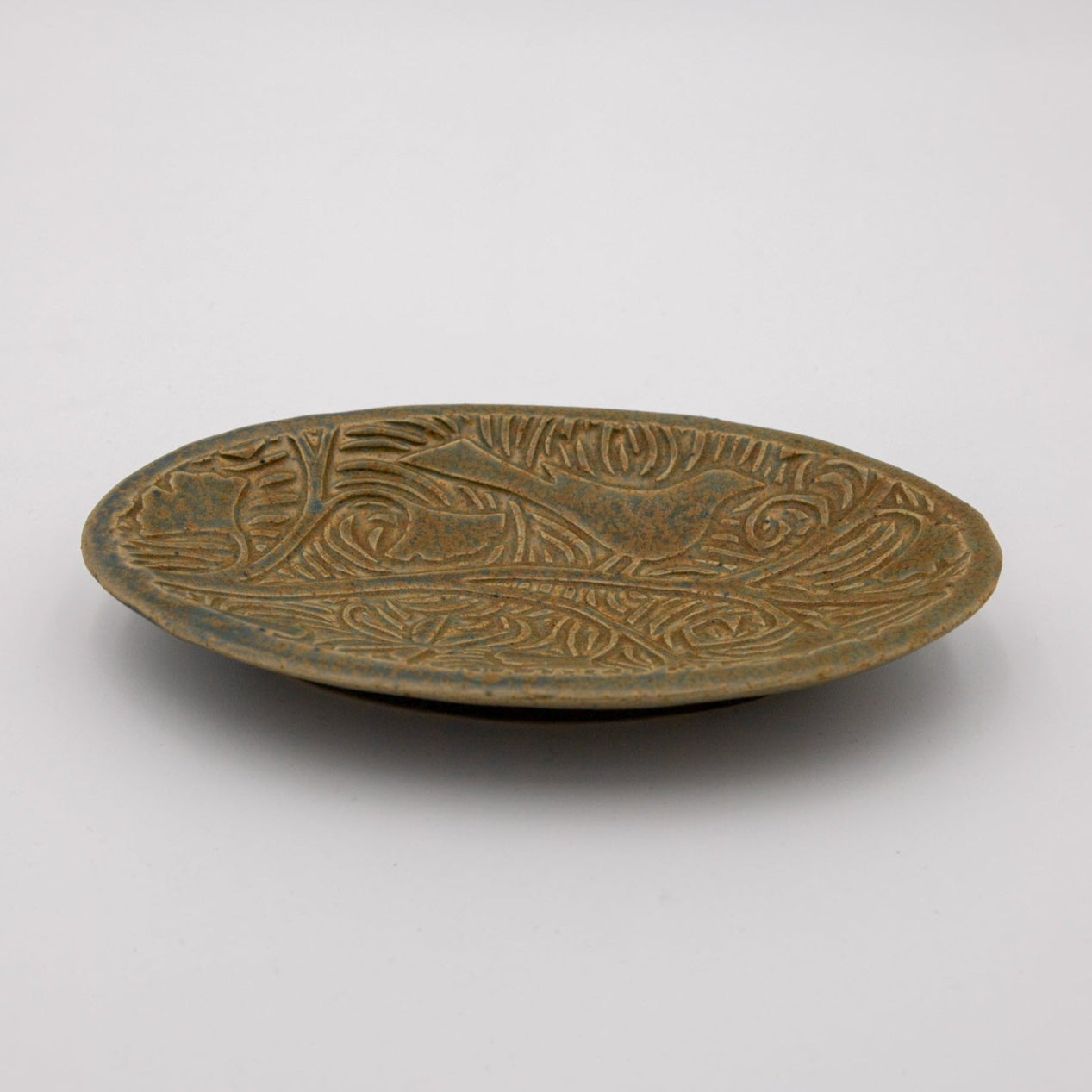 Clay Small Oval Decorative Plate