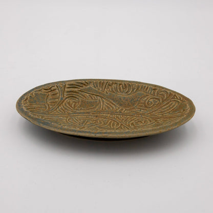 Clay Small Oval Decorative Plate