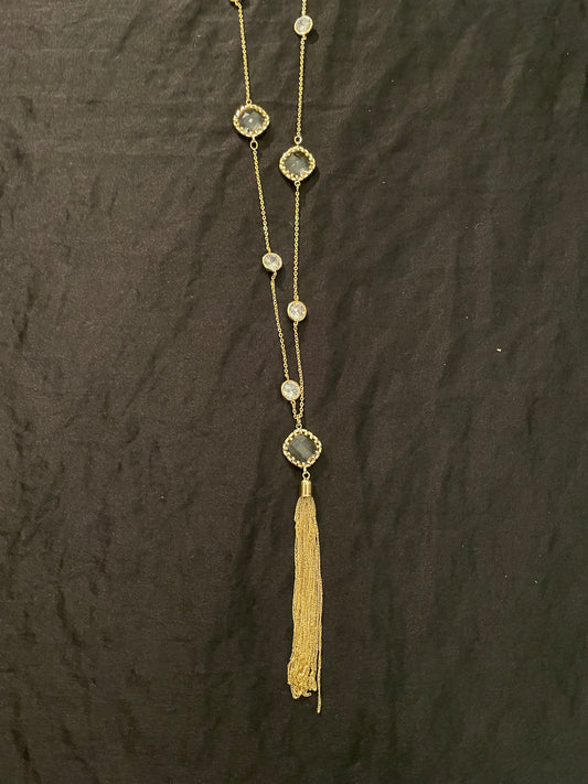 Gold Сharm Cubic Zirconia Necklace