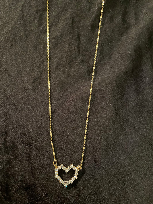 Delicate Gold  Heart Necklace