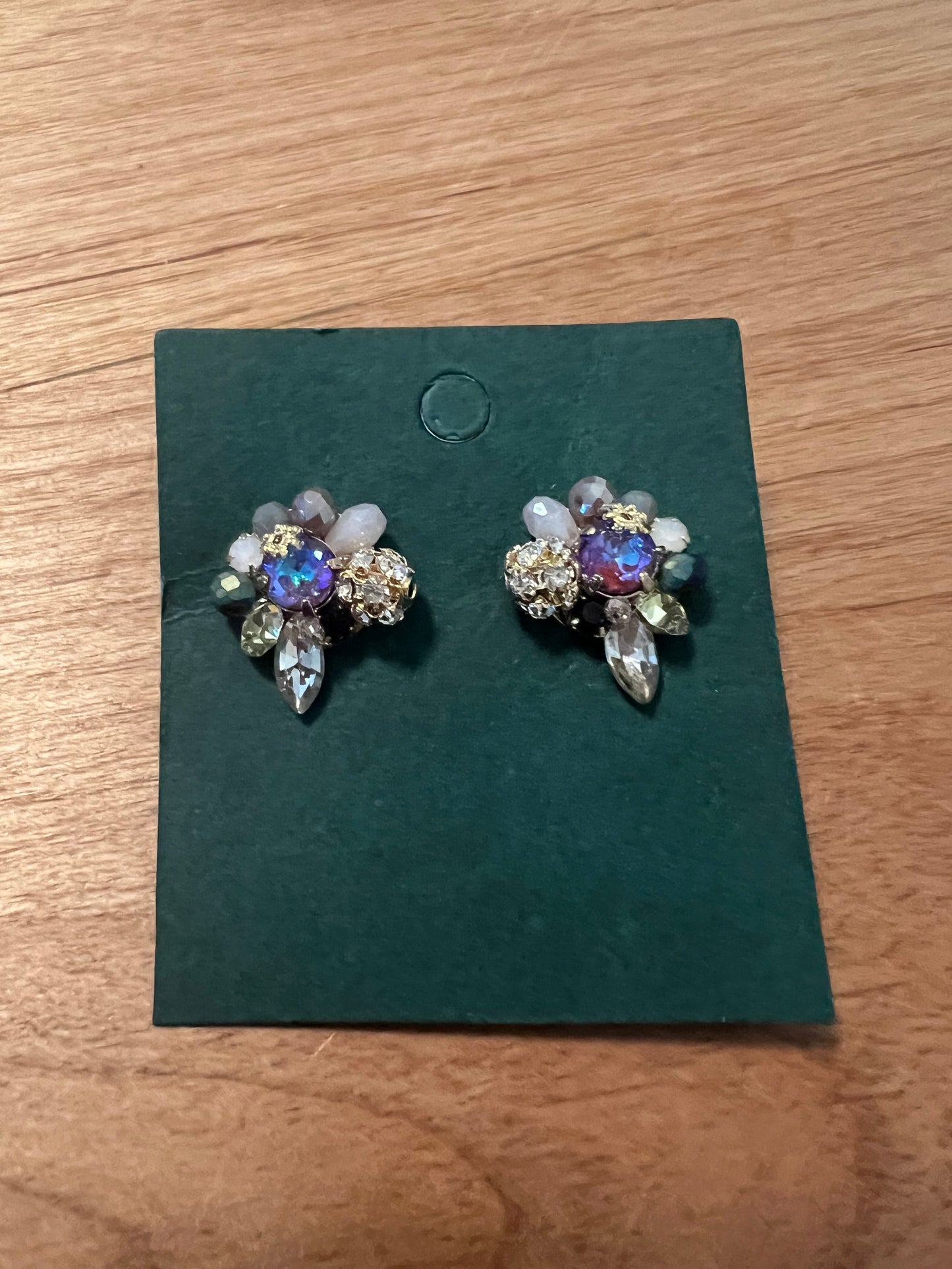 Handmade Amethyst Crystal Earrings