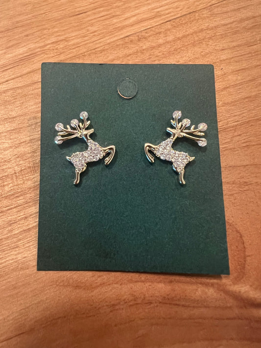 Gold Deer Earrings