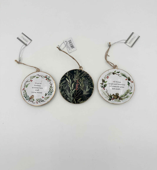 Metal Sentimental Christmas Ornament