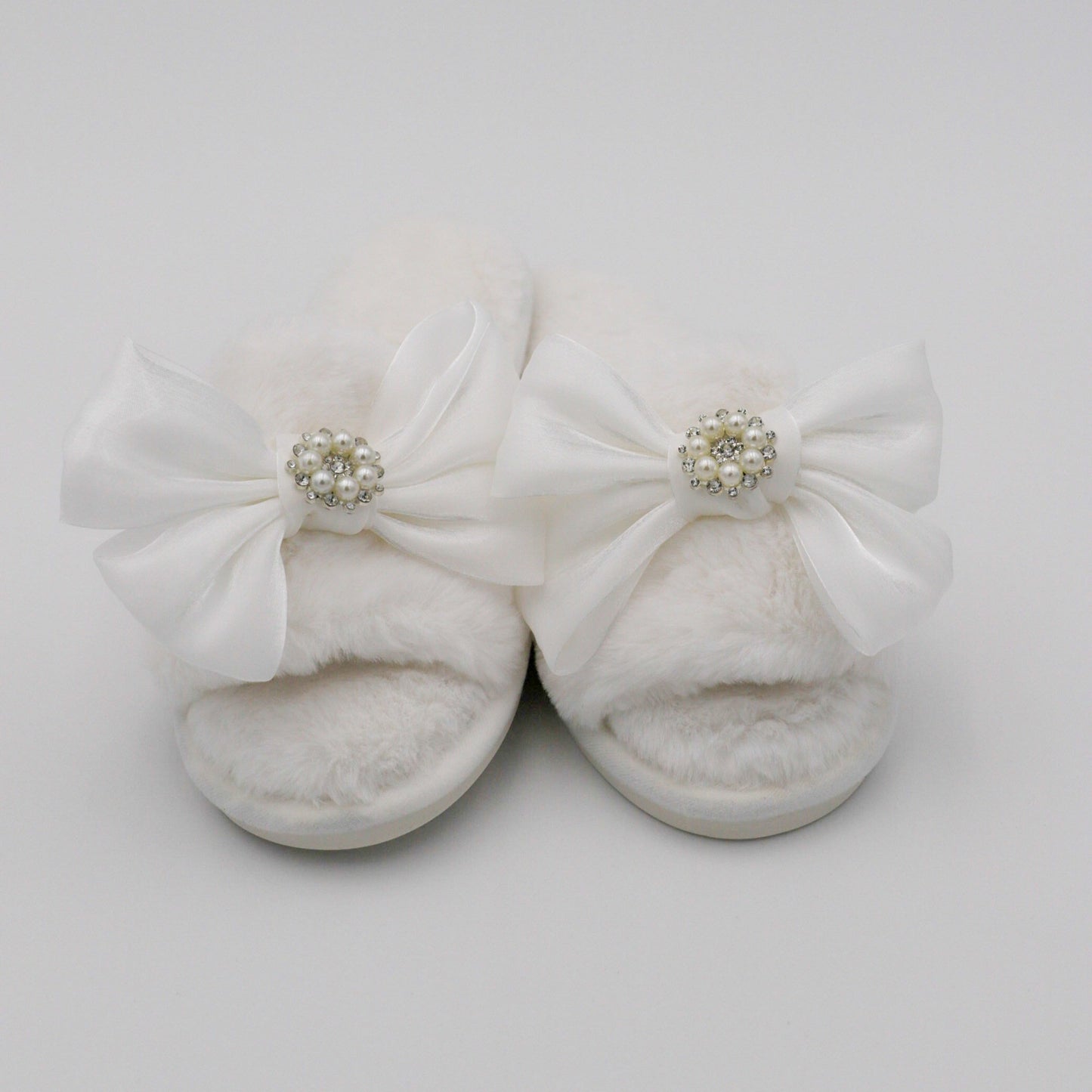 Slippers-White Crystal
