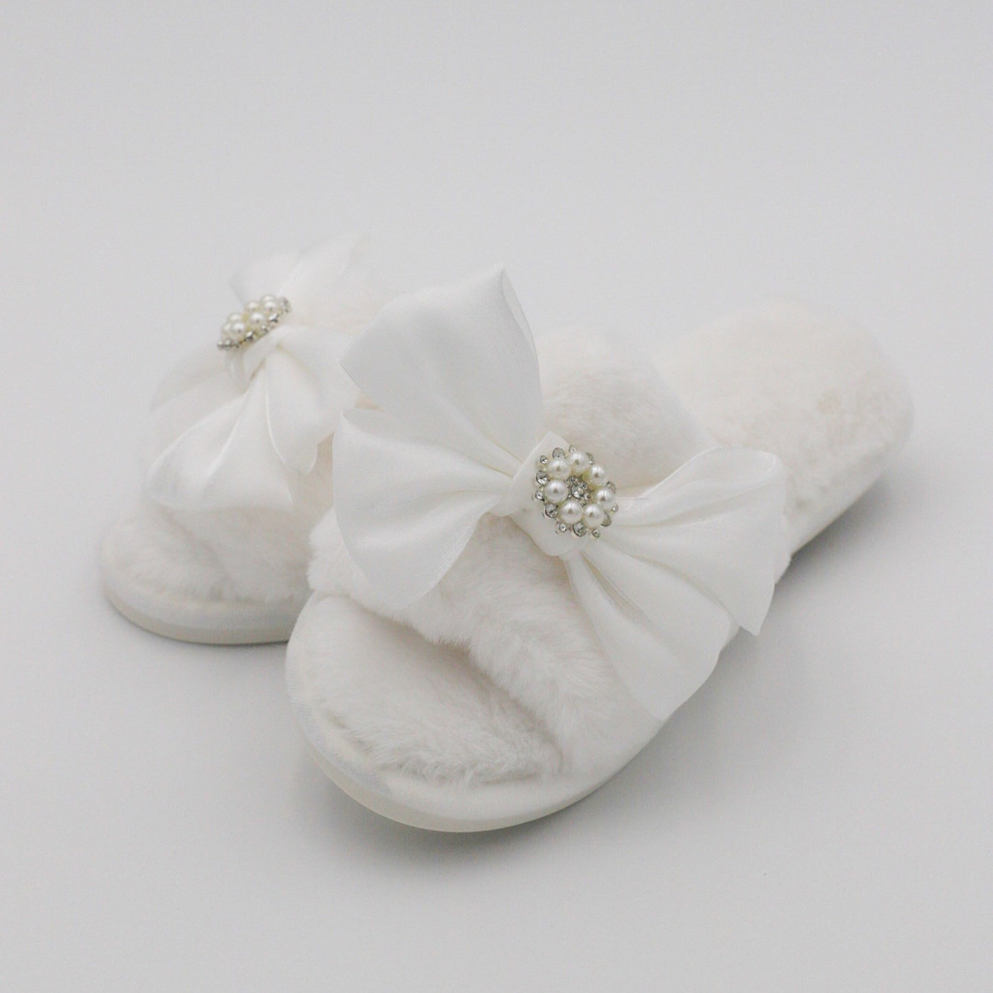 Slippers-White Crystal