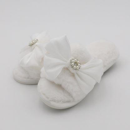 Slippers-White Crystal