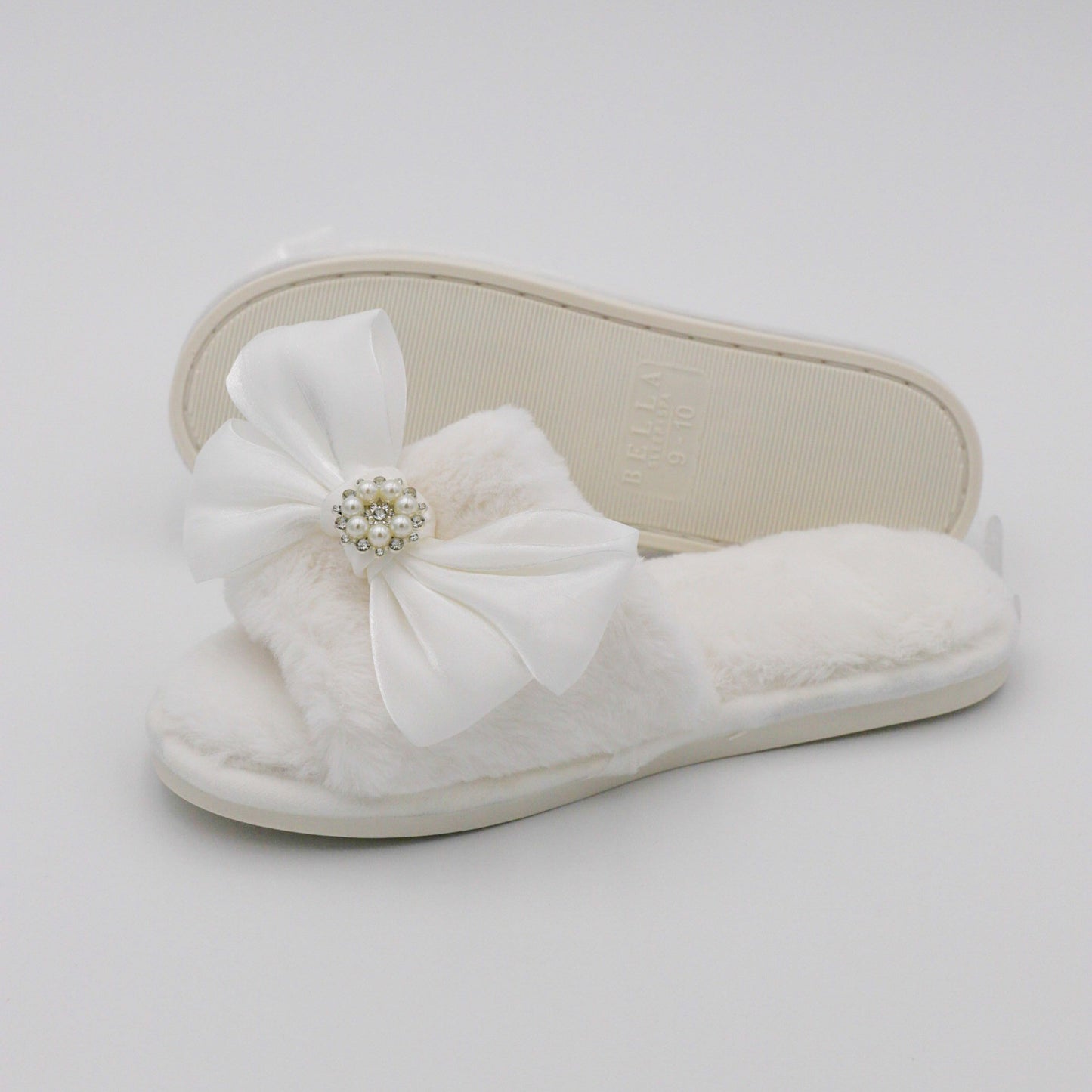 Slippers-White Crystal