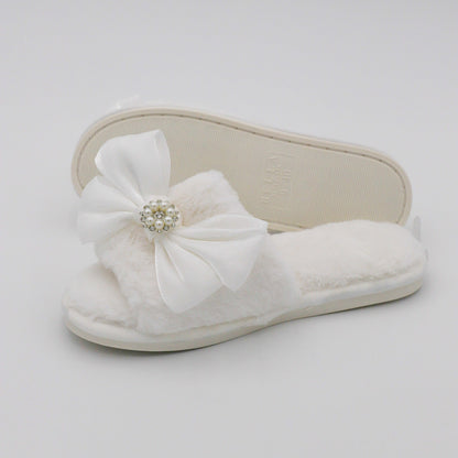 Slippers-White Crystal