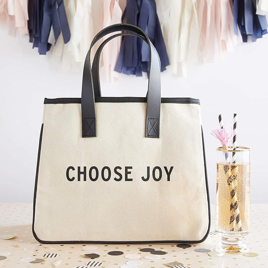 Mini Canvas Tote Bag - Choose Joy