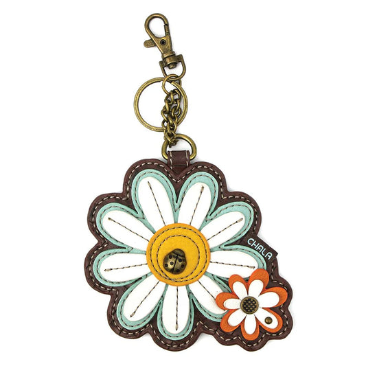 Key Fob-Coin Purse-Daisy