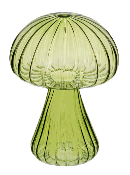 Small Mushroom - Light Green Glass