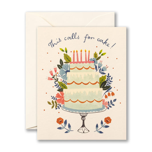 Tarjeta de cumpleaños: ¡Esto requiere pastel!