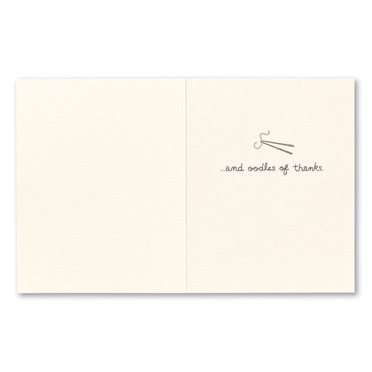 Thank You Card-Heaps of Gratitude