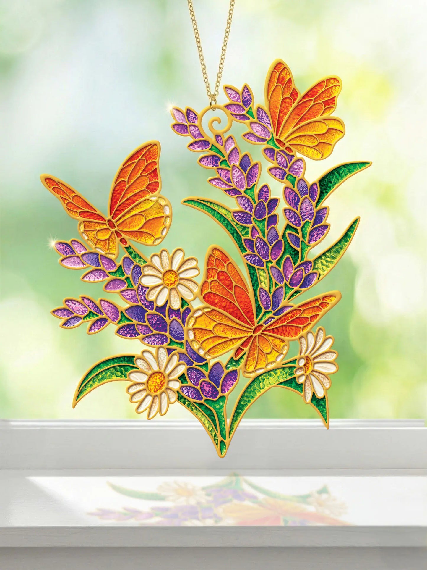 Lavender & Butterflies Suncatcher