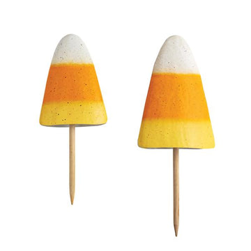 Metal Candy Corn Yard Stake - SMALL ONLY