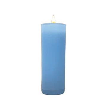 Día de la piscina - Vela votiva azul de 2 oz
