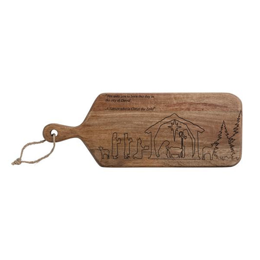 Nativity Wood Board