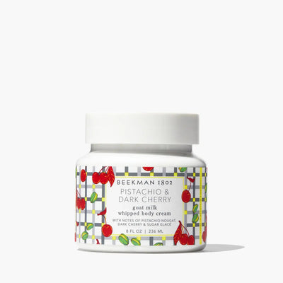 Pistachio Dark Cherry Whipped Goat's Milk Body Cream