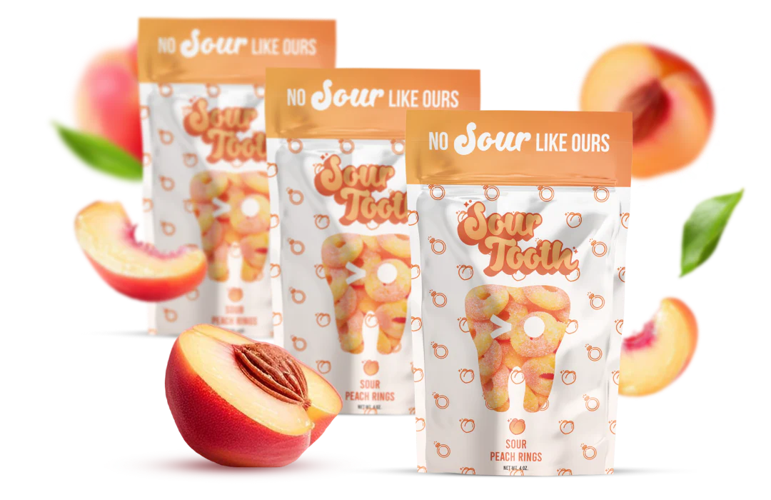 Sour Peach Rings Candy