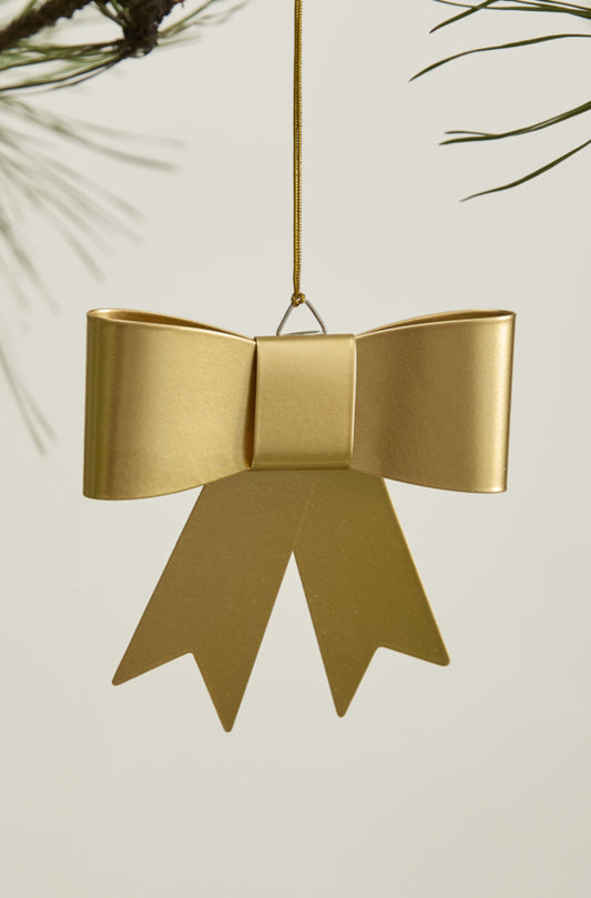 Perfect Bow Gold Ornament