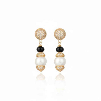 Portinari Long Earrings - Black
