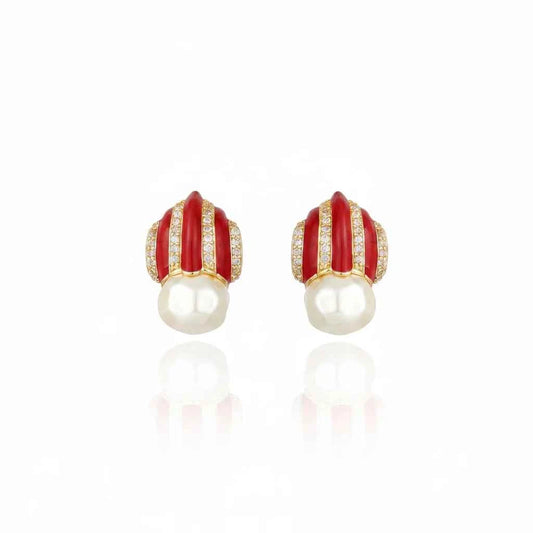 Graz Earrings Red