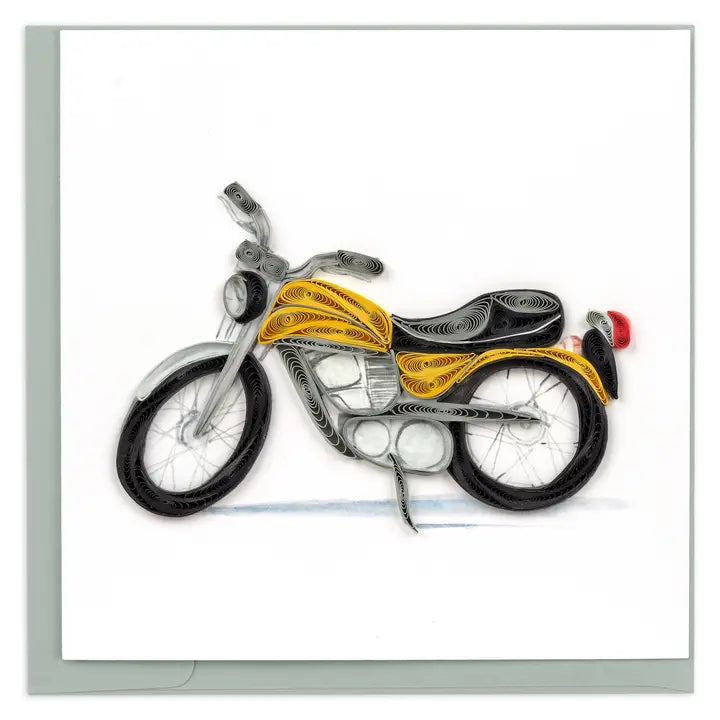 Motocicleta Clásica de QuillingCard