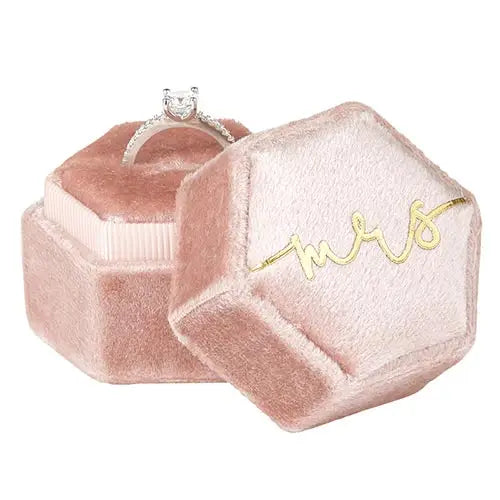 Velvet Ring Box - Mrs