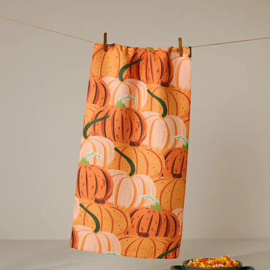 Geometry-Rows of Gourds Bar Towel