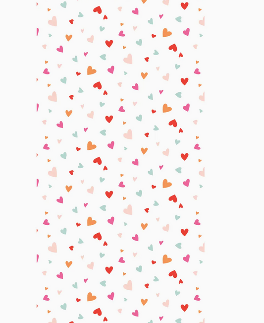 Cartas de amor con forma de corazón - Papel de seda