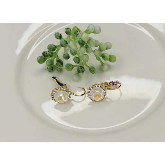 Pendientes colgantes de cristal Swarovski - Transparentes