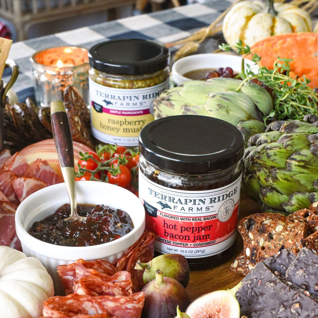 Raspberry Honey Mustard, shown in a styled setting
