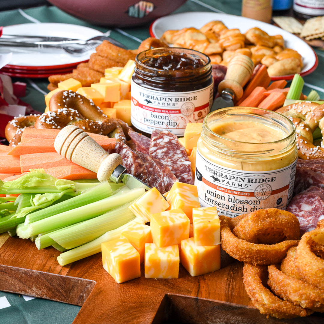 Onion Blossom Horseradish Dip, 4.2 oz, shown in a styled setting