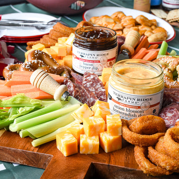 Onion Blossom Horseradish Dip, 4.2 oz, shown in a styled setting