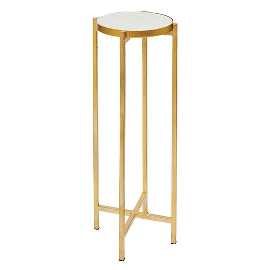 Marble Top Iron Side Table