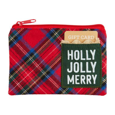 Tartan Light Up Christmas Pouch