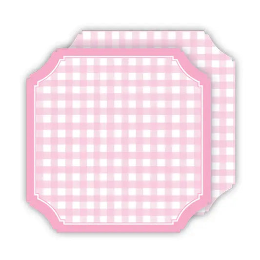 Ticket Coaster - Gingham Light Pink